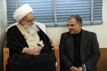 گزارش تصویری: دیدار آقای دکتر مؤید، سفیر ایران در مراکش با حضرت آیت الله العظمی صافی