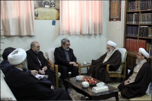 گزارش تصویری : دیدار آقای دکتر رحمانی فضلی، وزیر محترم کشور با حضرت آیت الله العظمی صافی گلپایگانی